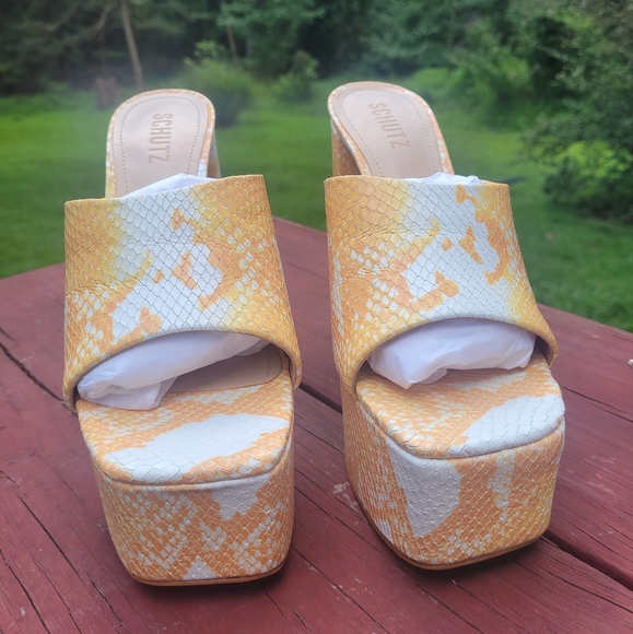 NWT SCHUTZ "Cali" platform sandals sz8.5 - Picture 2 of 11